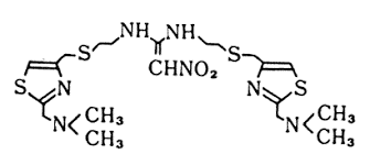 N, N' -bis〔2-〔〔〔2-〔2- (dimethylamino)methyl〕-4- thiazolyl〕methyl〕thio〕ethyl〕 -2-nitro-1, 1-ethenediamine